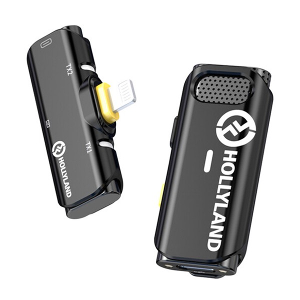 Hollyland LARK C1 SOLO Wireless Microphone System with Lightning Connector for iOS Devices (Black, 2.4 GHz)