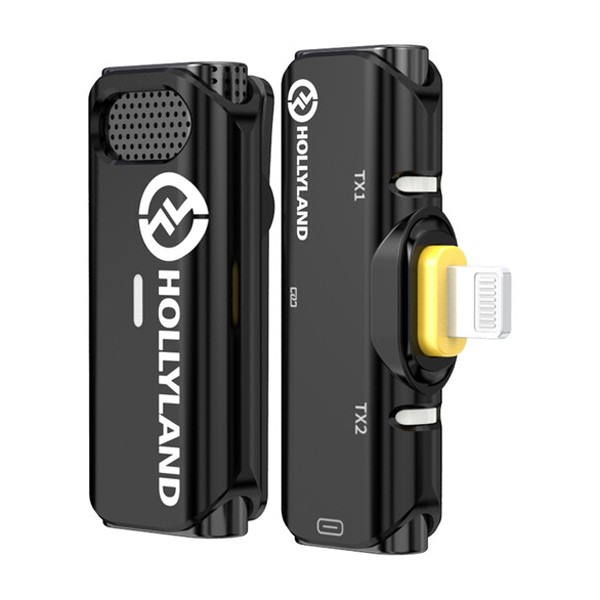 Hollyland LARK C1 SOLO Wireless Microphone System with Lightning Connector for iOS Devices (Black, 2.4 GHz)